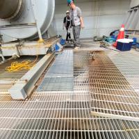 中科廠區-風管鋼構支撐架除鏽油漆工程